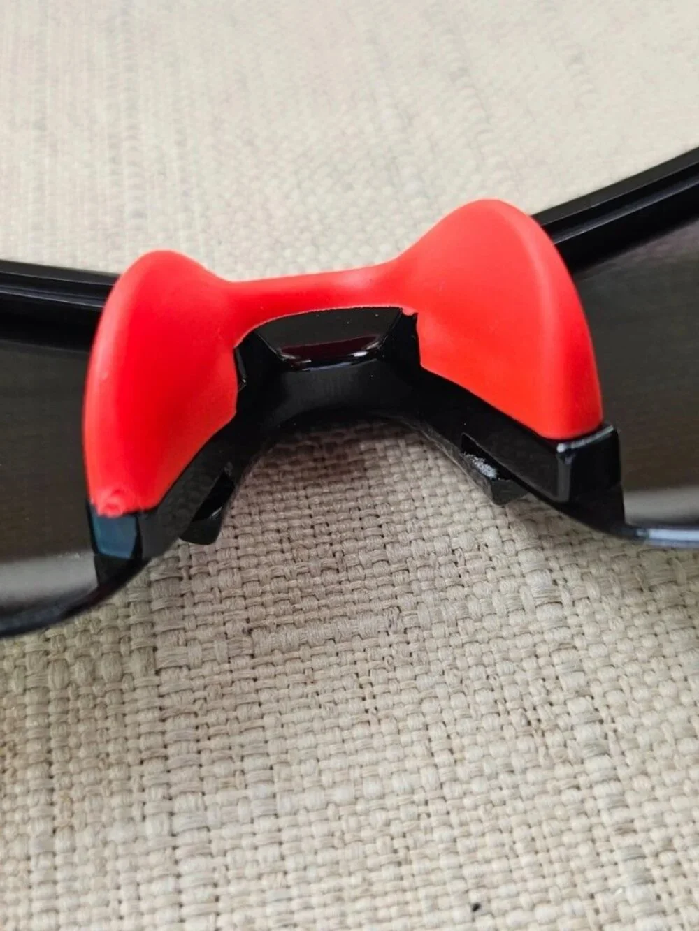Men Fashion Sunglasses Mirror Lenses Black/Red Plastic Frame Wrap style Eyewear